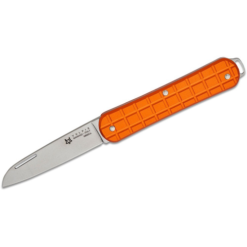 Складной нож Fox Vulpis Grenade Pattern, сталь N690Co, рукоять алюминий, оранжевый