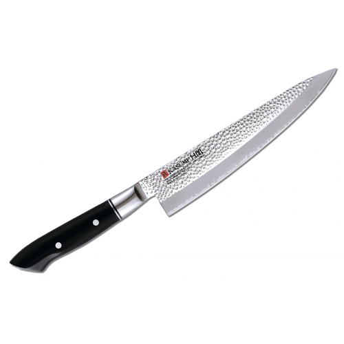 Нож кухонный Шеф Kasumi Hammer Chef 24 см, сталь VG-10, рукоять полимер