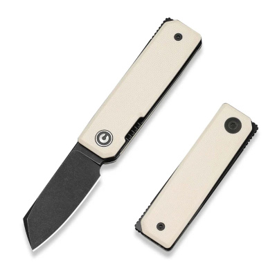 Складной нож CIVIVI Kukei, сталь Nitro-V, рукоять G10, Ivory