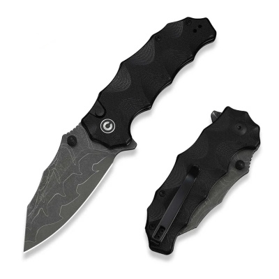 Складной нож CIVIVI Natterjack, сталь Damascus, рукоять G10