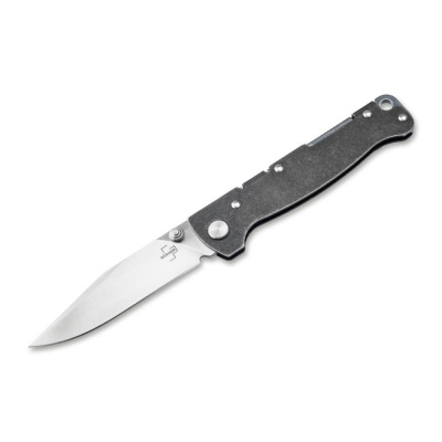 Складной нож Boker Atlas Clippoint TS, сталь D2, рукоять нержавеющая сталь