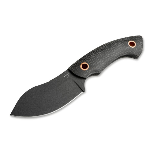 Туристический нож Boker Plus Nessmi Pro Black, сталь D2, рукоять микарта, черный