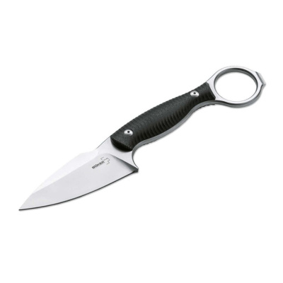 Нож с фиксированным клинком Boker Accomplice, сталь D2, рукоять G10, черный
