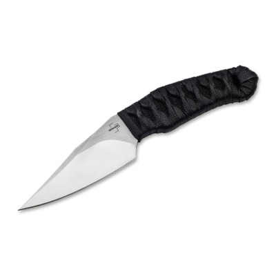 Нож с фиксированным клинком Boker 302, сталь Nitro-V, рукоять паракорд, черный