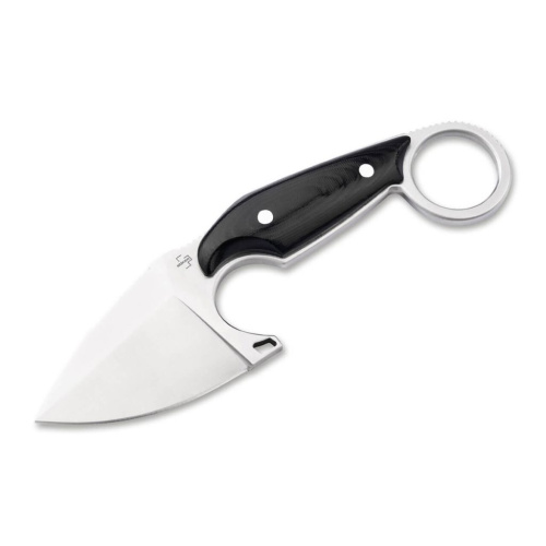 Нож с фиксированным клинком Boker Enki, сталь D2, рукоять микарта, черный