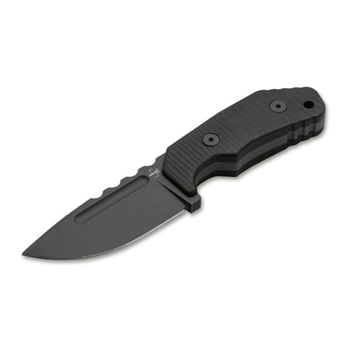 Нож с фиксированным клинком Boker Little Dvalin, сталь D2, рукоять G10, черный