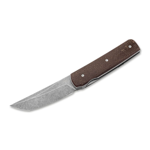 Складной нож Boker Sanjo, сталь VG-10, рукоять микарта, коричневый