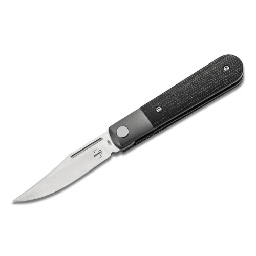 Складной нож Boker Modern Barlow, сталь Nitro-V, рукоять микарта, черный/серый