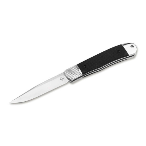 Автоматический нож Boker Hidden Release Trapper, сталь D2, рукоять G10, черный