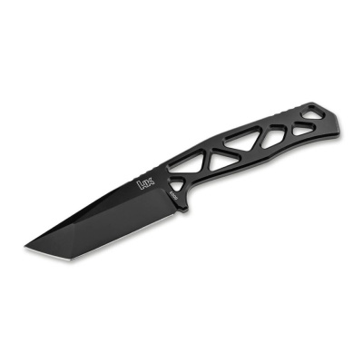Нож с фиксированным клинком Boker FX01, сталь D2, рукоять сталь, черный