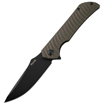 Нож складной Ruike P123-MB, сталь 14C28N, рукоять микарта, хаки