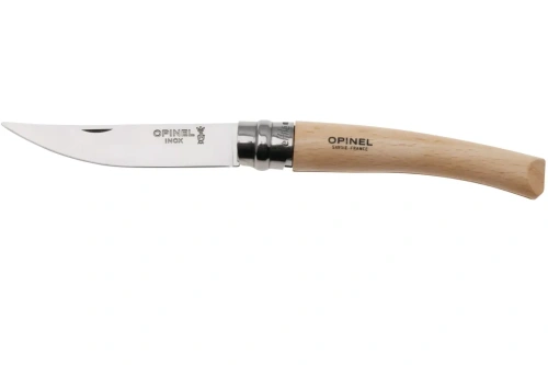 Нож складной филейный Opinel №8, нержавеющая сталь, рукоять бук