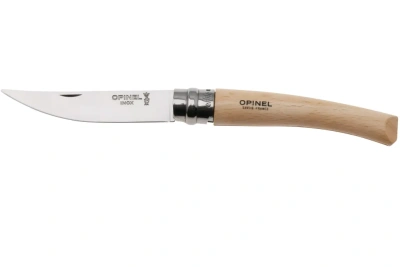 Нож складной филейный Opinel №8, нержавеющая сталь, рукоять бук
