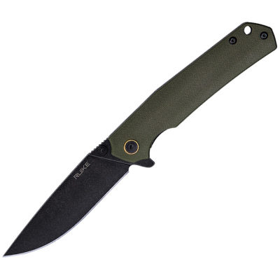 Нож складной Ruike P801-G, сталь 14C28N, рукоять G10, зеленый