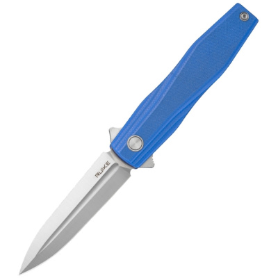 Нож складной Ruike P188-E, сталь D2, рукоять G10, синий