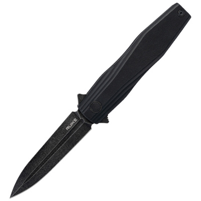 Нож складной Ruike P188-B, сталь D2, рукоять G10, черный