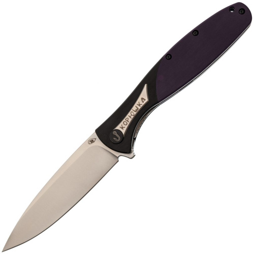 Складной нож Reptilian Корюшка-01-01, сталь VG-10, рукоять Purple G10