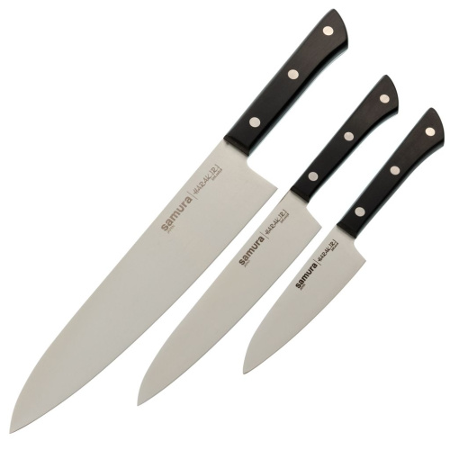 Набор ножей 3 в 1 "Samura HARAKIRI" 11, 23, 85, корроз.-стойкая сталь, ABS пластик