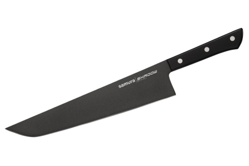 Кухонный нож Samura Harakiri 254 мм, сталь AUS-8, рукоять пластик, черный