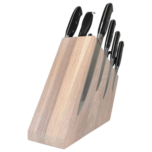 Подставка для ножей магнитная комбинированная Woodinhome KS016SOW, дуб