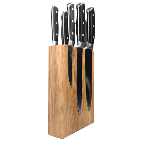 Подставка настольная магнитная для 8 ножей Woodinhome KS009SON, дуб