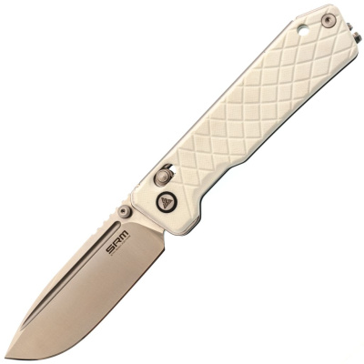 Складной нож SRM Rubik Large сталь 14C28N, рукоять Ivory White G10