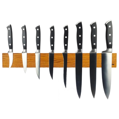 Настенный держатель магнитный для 8 ножей Woodinhome KS010SON, дуб