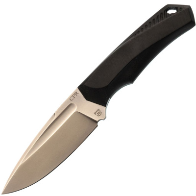 Нож Pocket Wolf Мини Тактик с долом, сталь CPR, рукоять G10 черный