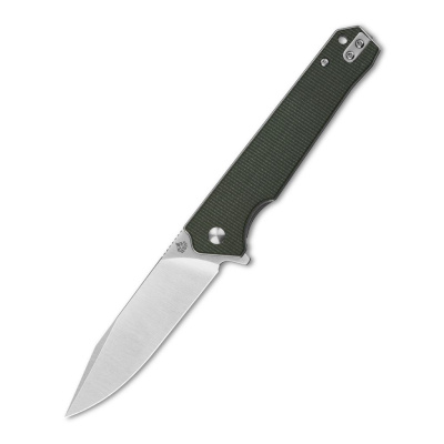 Складной нож QSP Mamba V2, сталь D2, рукоять микарта, зеленый