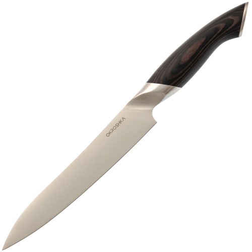 Нож кухонный филейный Okroshka Truffle 20.9 см, сталь 9cr18mov, рукоять Pakka Wood