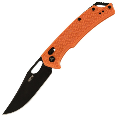 Складной нож SRM Retreiver 9201, сталь 8Cr13MOV Blackwash , рукоять Orange FRN