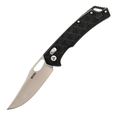 Складной нож SRM Retreiver 9201-PB, сталь 8Cr13MOV Satin, рукоять Black FRN