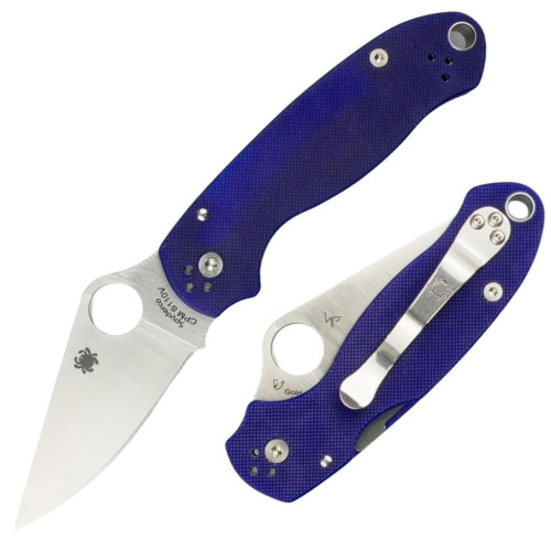 Складной нож Spyderco Para 3 C223GPDBL сталь S110V, рукоять G10