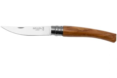 Нож филейный Opinel №8, нержавеющая сталь, рукоять оливковое дерево