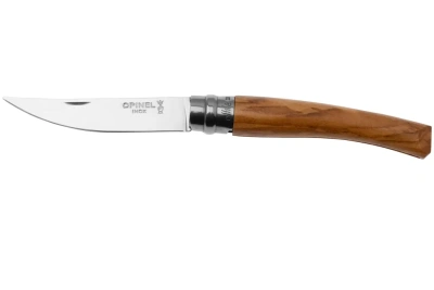 Нож филейный Opinel №8, нержавеющая сталь, рукоять оливковое дерево