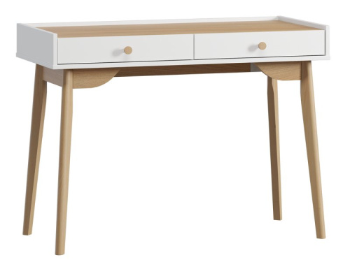 Стол Торвалль-4 110x50 Белый/Натуральный
