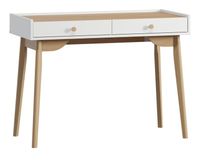 Стол Торвалль-4 110x50 Белый/Натуральный