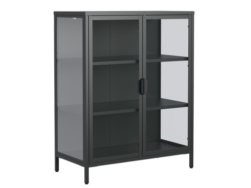 Витрина Листел 2-80x101 Черный