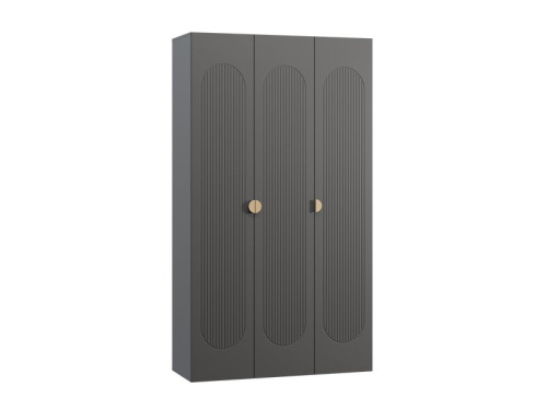 Распашной шкаф Луми 3-136x242 Графитовый