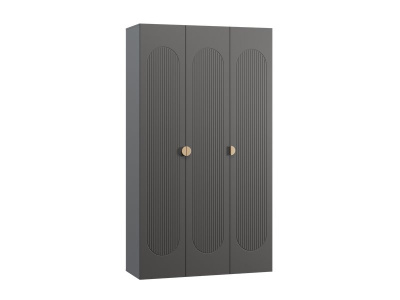 Распашной шкаф Луми 3-136x242 Графитовый