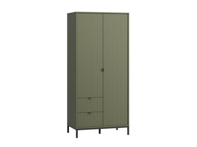 Распашной шкаф Трейвис 2-93x205 Оливковый