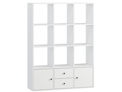 Стеллаж Кейн 2-112x149 Белый