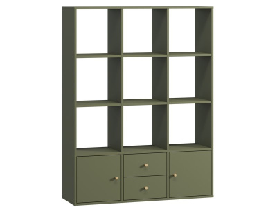 Стеллаж Кейн 2-112x149 Оливковый