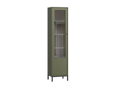 Витрина Трейвис 1-48x205 Оливковый