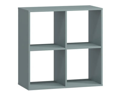 Стеллаж Кейн 4-75x75 Серо-зеленый