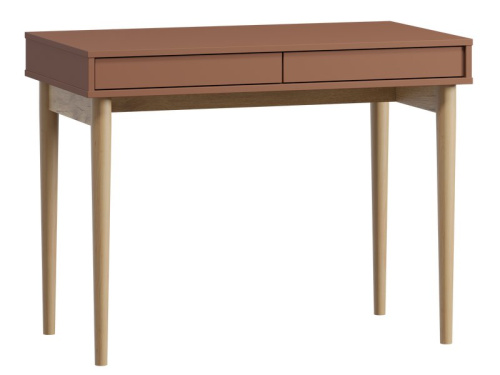 Письменный стол Эльси 100x55 Терракотовый/Натуральный