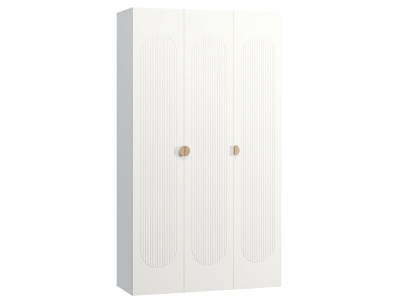 Распашной шкаф Луми 3-136x242 Белый