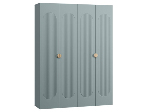 Распашной шкаф Луми 4-181x242 Серо-зеленый