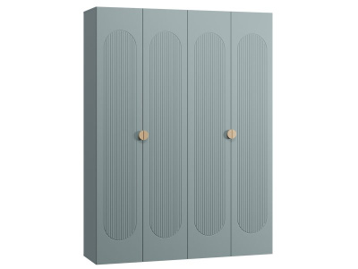 Распашной шкаф Луми 4-181x242 Серо-зеленый