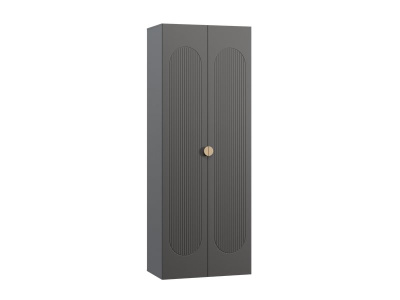 Распашной шкаф Луми 2-90x242 Графитовый